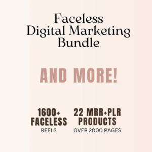 22 Faceless Digital Marketing MRR Products, Faceless Marketing, DFY, Master Resell Rights